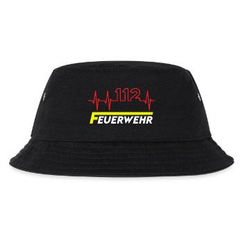 Feuewehr 112 - Kinder Bucket Hat - Schwarz - Vorne