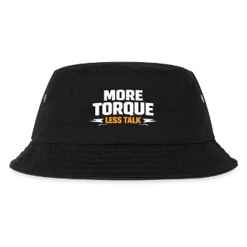 Mehr Drehmoment Weniger Quatschen - Kinder Bucket Hat - Schwarz - Vorne