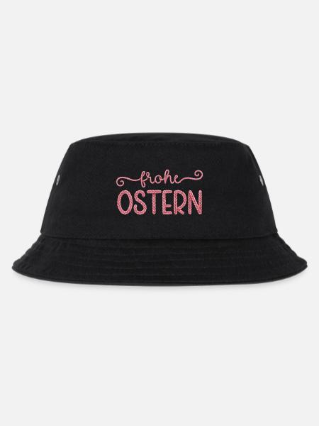 Frohe Ostern - Kinder Bucket Hat - Schwarz
