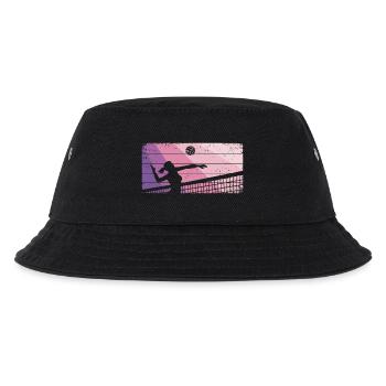 Volleyball Mädchen Beachvolleyball Volleyballerin - Kinder Bucket Hat - Schwarz - Vorne