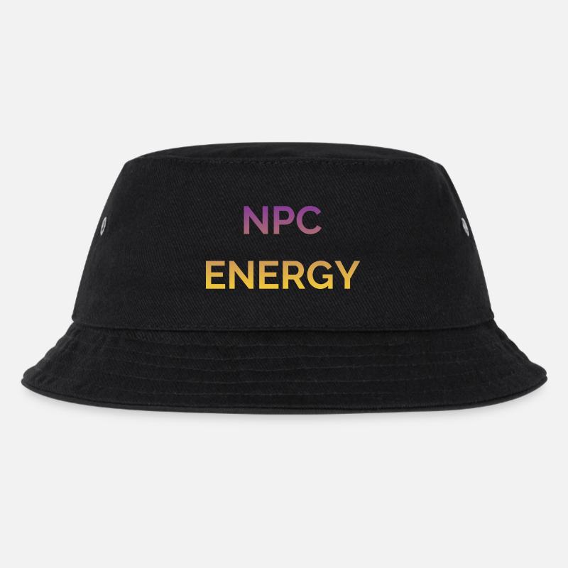 NPC Energy Gradient Logo - Kids’ Bucket Hat - black