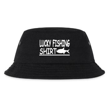 Angeln - Kinder Bucket Hat - Schwarz - Vorne