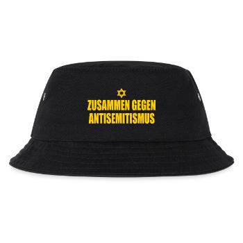Zusammen Gegen antisemitismus  - Kinder Bucket Hat - Schwarz - Vorne