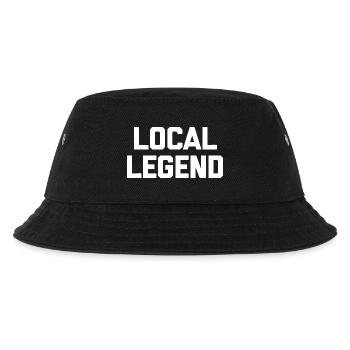 Lokale Legende Fette Typografie - Kinder Bucket Hat - Schwarz - Vorne