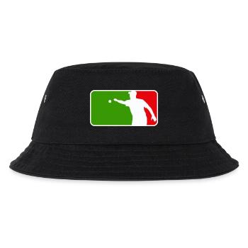 Petanque Boule Petanca Major League Style ITALY - Kinder Bucket Hat - Schwarz - Vorne