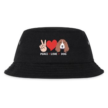 Springer Spaniel Hund - Kinder Bucket Hat - Schwarz - Vorne