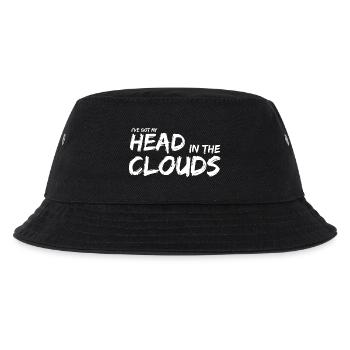 Head in the Clouds White by Daydreamers - Kids’ Bucket Hat - black - Front