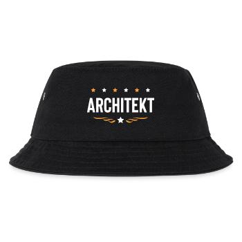Architekt Beruf - Kinder Bucket Hat - Schwarz - Vorne