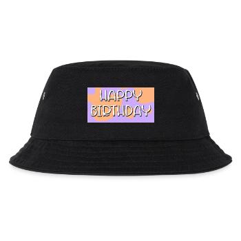 Happy Birthday Wishes - Purple - Kids’ Bucket Hat - black - Front