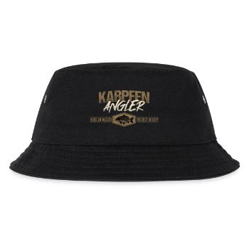 Karpfen Angler - Kinder Bucket Hat - Schwarz - Vorne