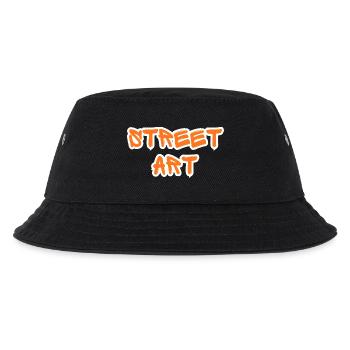 Orange Graffiti Street Art - Kinder Bucket Hat - Schwarz - Vorne
