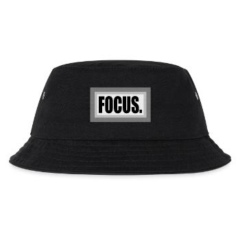 Konzentriere dich auf das Rauschen - Kinder Bucket Hat - Schwarz - Vorne