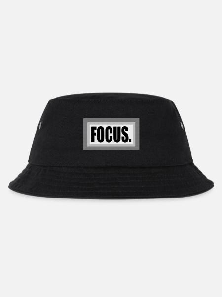 Konzentriere dich auf das Rauschen - Kinder Bucket Hat - Schwarz