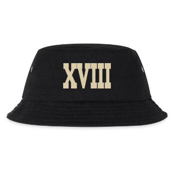 Römische Zahlen - Kinder Bucket Hat - Schwarz - Vorne