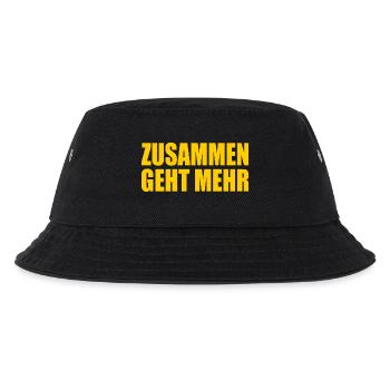 Zusammen geht mehr - Kinder Bucket Hat - Schwarz - Vorne