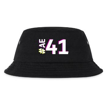 AE41-KARTON - Kinder Bucket Hat - Schwarz - Vorne