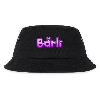 Text Bärli - Kinder Bucket Hat - Schwarz - Vorne