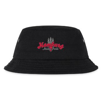 Hamburg Meine Perle - Kinder Bucket Hat - Schwarz - Vorne