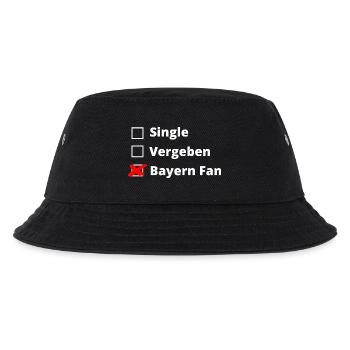 Bayern Fan statt vergeben - Kinder Bucket Hat - Schwarz - Vorne