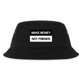 Make Money not Friends Motivation Argent rengaine - Bob Enfant - noir - Devant