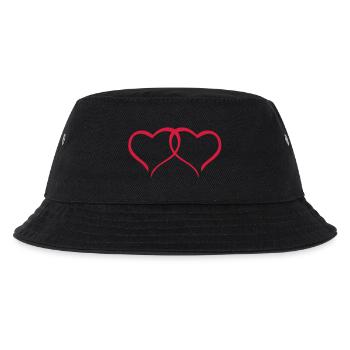 Liebe Paar - Kinder Bucket Hat - Schwarz - Vorne