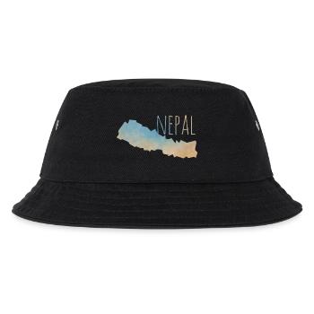 Nepal - Kinder Bucket Hat - Schwarz - Vorne