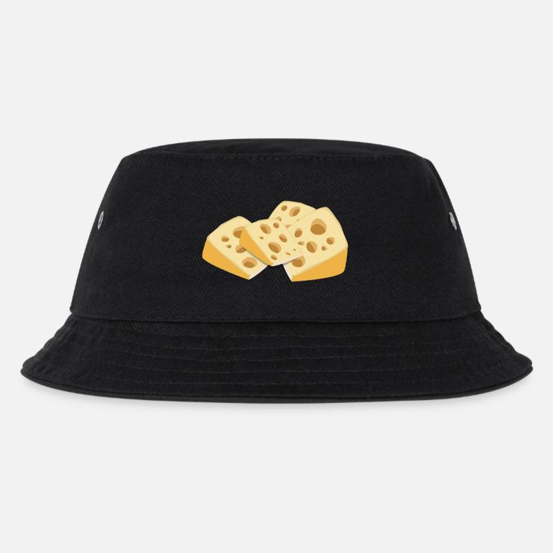 swiss cheese - Kinder Bucket Hat - Schwarz
