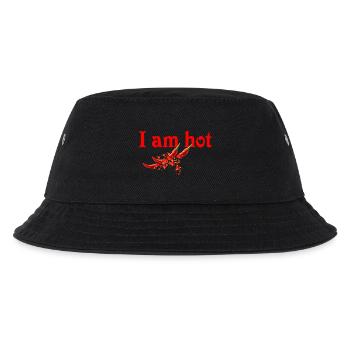 Ich bin scharf - Chilischote - Kinder Bucket Hat - Schwarz - Vorne