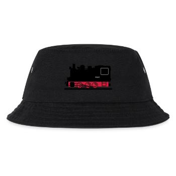 Dampflok - Kinder Bucket Hat - Schwarz - Vorne