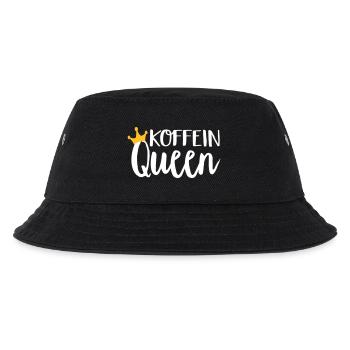 Koffein Queen - Kinder Bucket Hat - Schwarz - Vorne