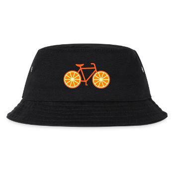 Bicycle orange - Kids’ Bucket Hat - black - Front