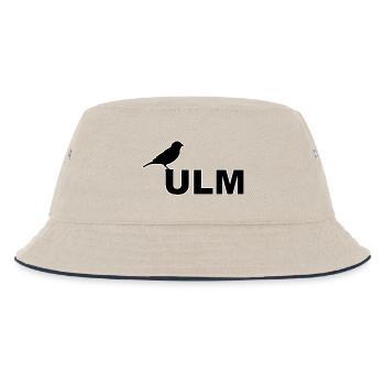 SSV ULM Ulmer Spatz Linsen mit Spätzle Schwäbisch - Kinder Bucket Hat - Natur/Navy - Vorne