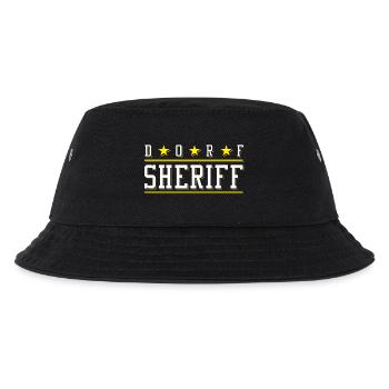 Dorf Sheriff - Polizei Dorf Polizist Hilfssherriff - Kinder Bucket Hat - Schwarz - Vorne