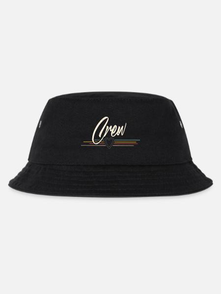 Crew - Kinder Bucket Hat - Schwarz