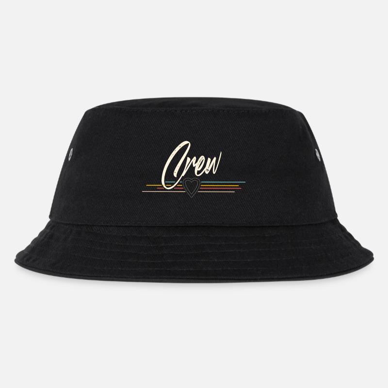 Crew - Kinder Bucket Hat - Schwarz