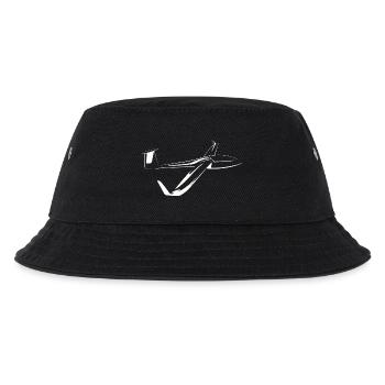 segelflugzeug symbol sailing fly icon Flugzeug - Kinder Bucket Hat - Schwarz - Vorne