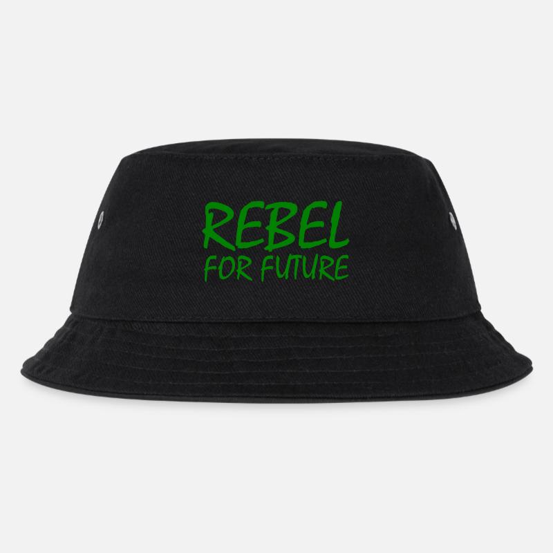 Rebel for future - Kinder Bucket Hat - Schwarz