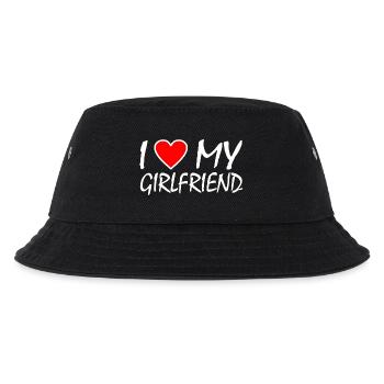 I love my girlfriend - Kinder Bucket Hat - Schwarz - Vorne