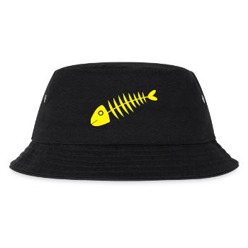 Poisson jaune Poisson comique - Bob Enfant - noir - Devant