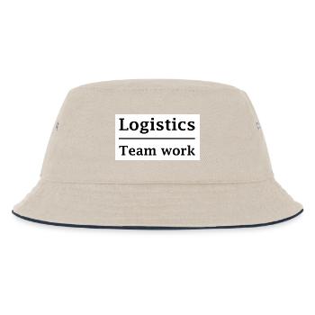 Logistiker Teamarbeit - Kinder Bucket Hat - Natur/Navy - Vorne