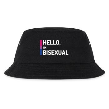 Hallo, ich bin bisexuell - Kinder Bucket Hat - Schwarz - Vorne