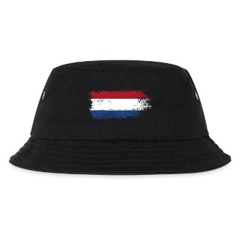 Brushstroke Dutch Tricolor - Kids’ Bucket Hat - black - Front