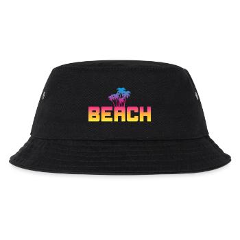 Beach Palm Trees Beach Summer Holiday Adventure Fun - Kids’ Bucket Hat - black - Front