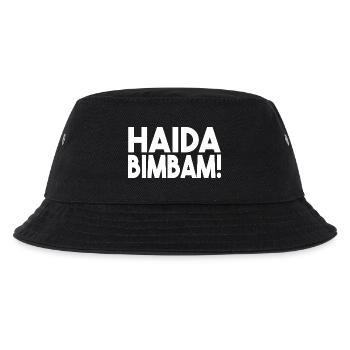 Haida Bimbam - Kinder Bucket Hat - Schwarz - Vorne