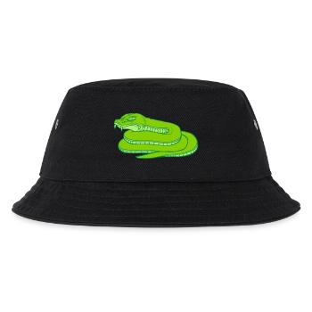 Böse gefährliche Schlange Design - Kinder Bucket Hat - Schwarz - Vorne