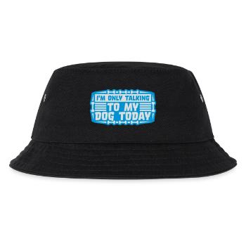 only talking to dog - Kids’ Bucket Hat - black - Front