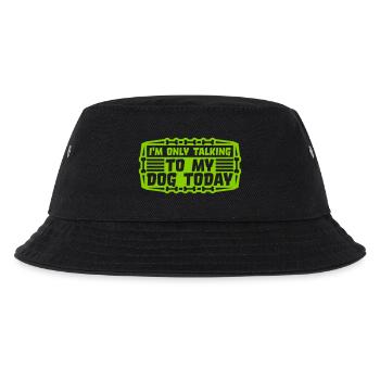 only talking to dog - Kids’ Bucket Hat - black - Front