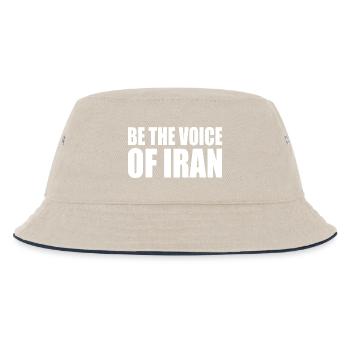 Be the voice of iran - Kinder Bucket Hat - Natur/Navy - Vorne