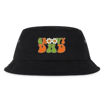 Retro Groovy Dad Matching Family Baby Shower - Kids’ Bucket Hat - black - Front