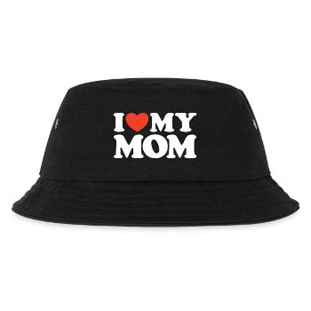 J’adore ma chemise Mom Heart - Bob Enfant - noir - Devant